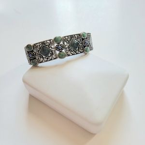 Vintage Style Bracelet With Blue And Green Stones